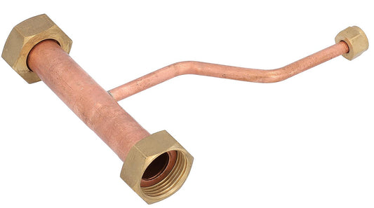 Domestic hot water copper pipe, 2 union nuts suitable for Easyflow-Fresh 1