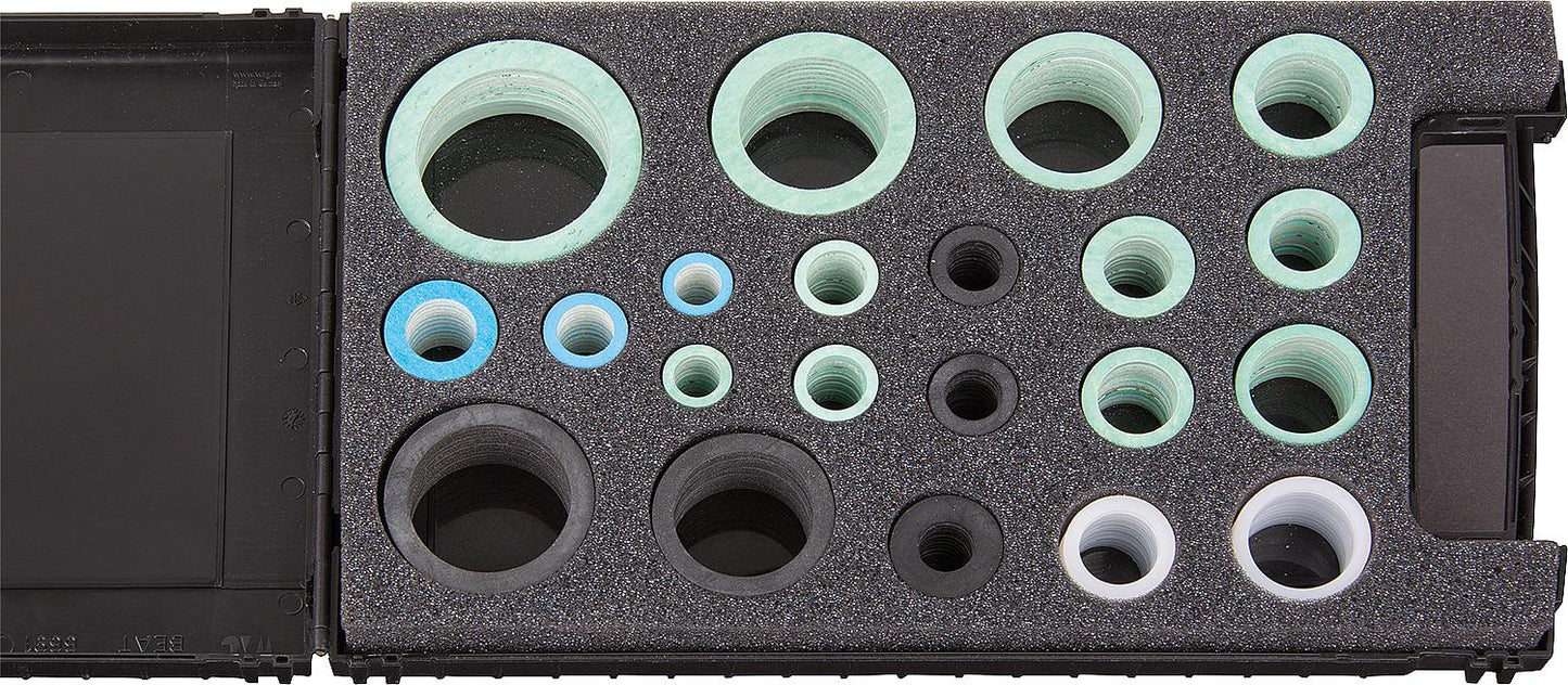 Sealing kit for plumbing/heating/solar systems, 252 pieces