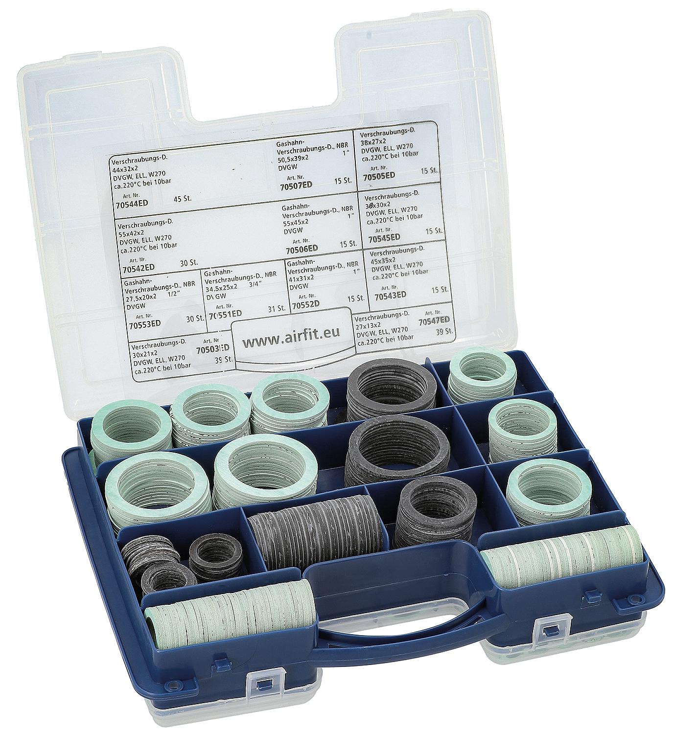 Seal kit for gas, water, and heating systems