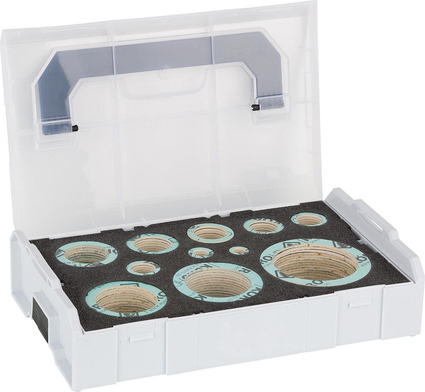 HD sealing assortment, 198-piece set in L-box mini HD seals