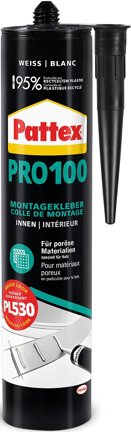 PATTEX PRO100 dispersion adhesive [white] 400g cartridge