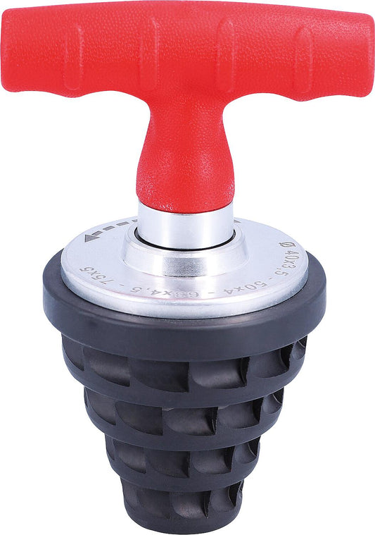 Pipe deburring and calibration tool Ø 40-50-63-75mm, for MV pipes, with ratchet function