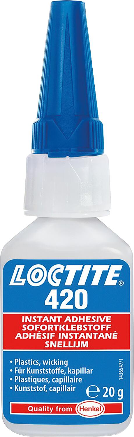 Sofortklebstoff für Kunststoffe, LOCTITE 420 (kapillar)