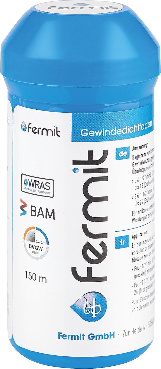 Gewindedichtfaden Teflon PTFE (DVGW) Fermit, 150 m