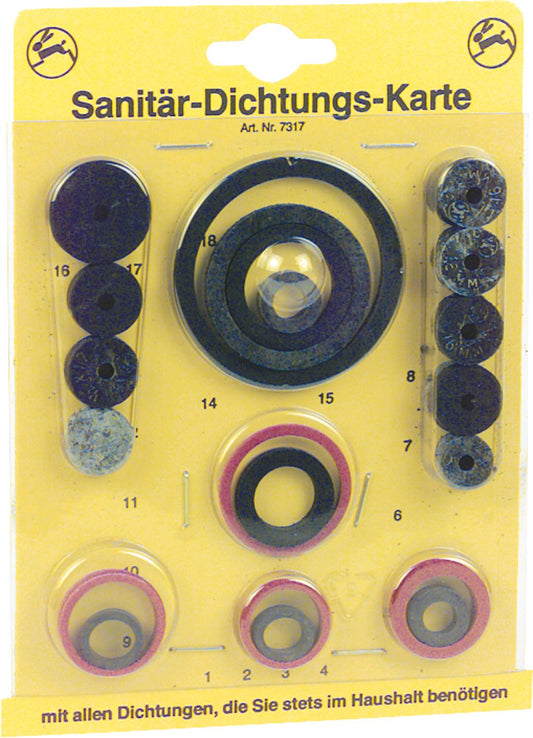 Sanitary sealing card