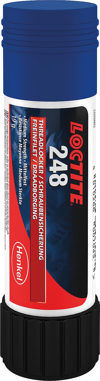 Medium-strength threadlocker LOCTITE 248, 19g stick