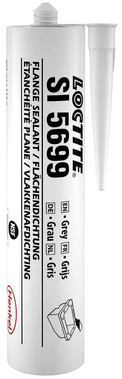 Highly elastic surface sealant (silicone sealant - NSF) LOCTITE SI 5699 grey, 300ml cartridge