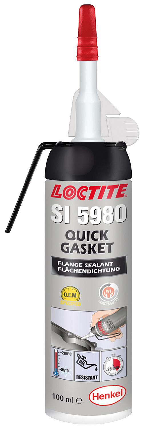 Universal-Flächendichtung flexibel (Silikon) LOCTITE SI 5980 [schwarz] 100ml Druckgasdose