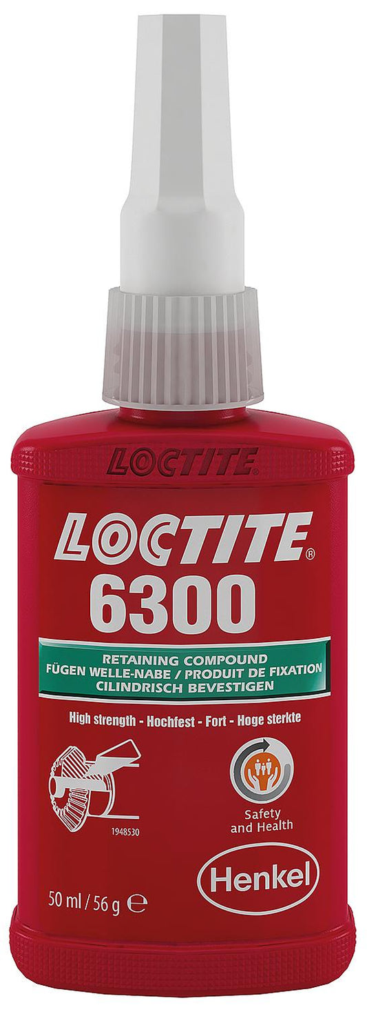 High-strength and high-temperature resistant adhesive LOCTITE 6300, 50ml dispensing bottle