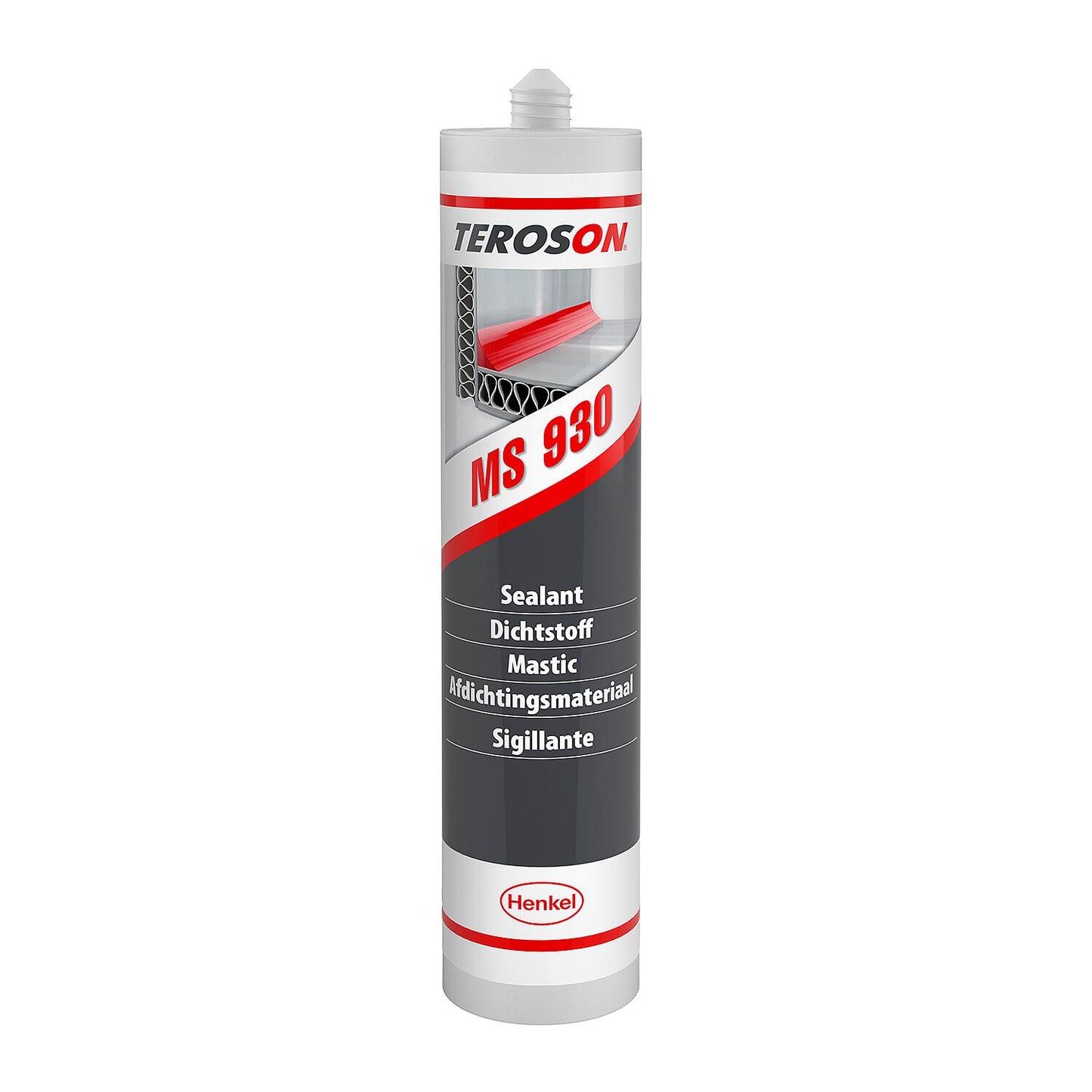 Flexible seal TEROSON MS 930 black, 310ml cartridge