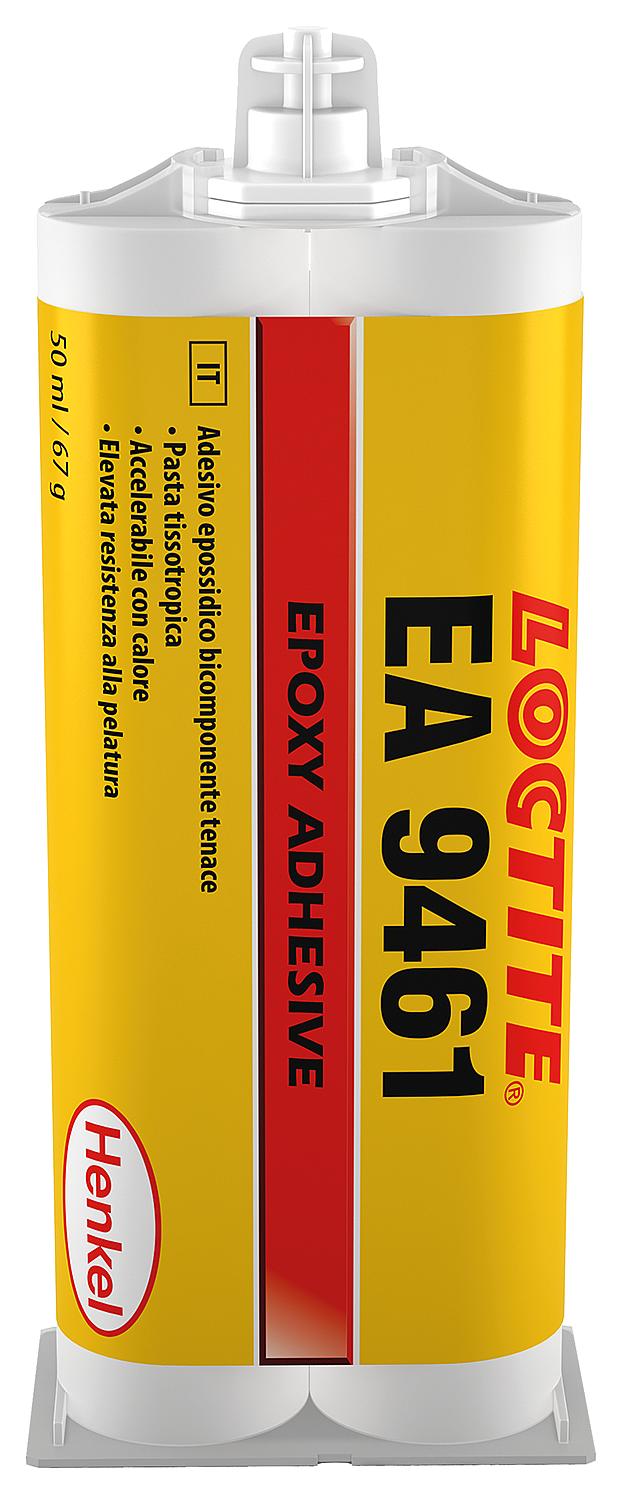 2K-Epoxid-Strukturklebstoff (thixotrop) LOCTITE EA 9461 A&B 50ml Doppelkartusche mit 1 Statikmischer