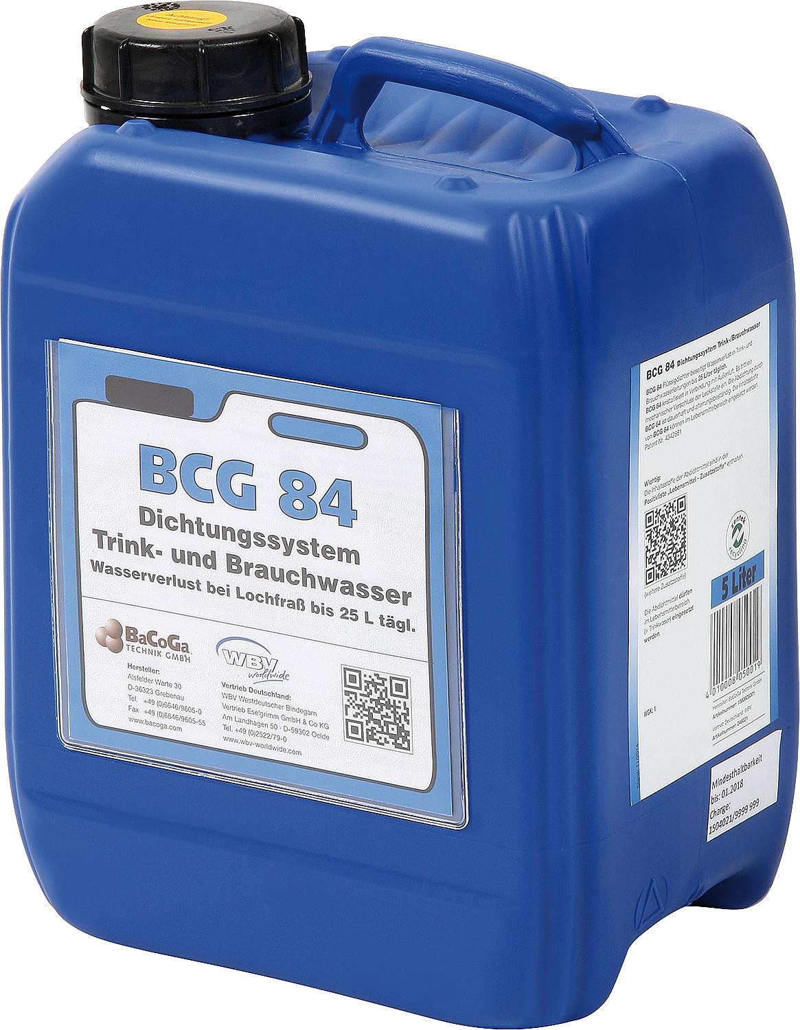 BCG self-sealing BCG 84 canisters = 5 liters