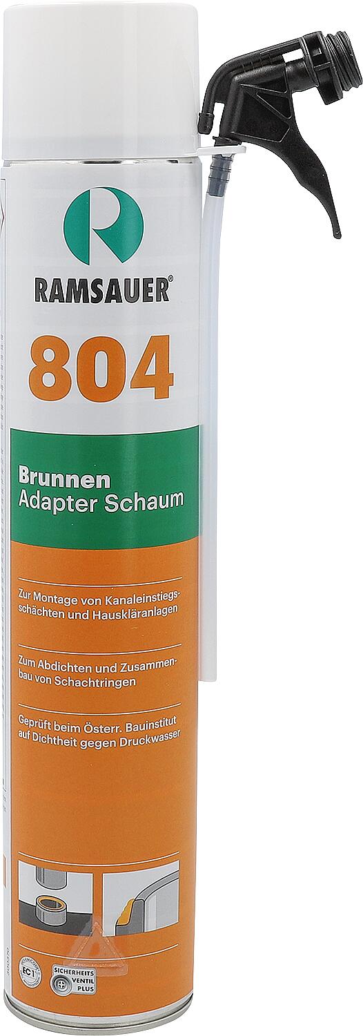 Brunnenschaum (PU) RAMSAUER 804 Brandklasse F (Österreich/Schweiz) 750ml Dose ohne Kombiventil