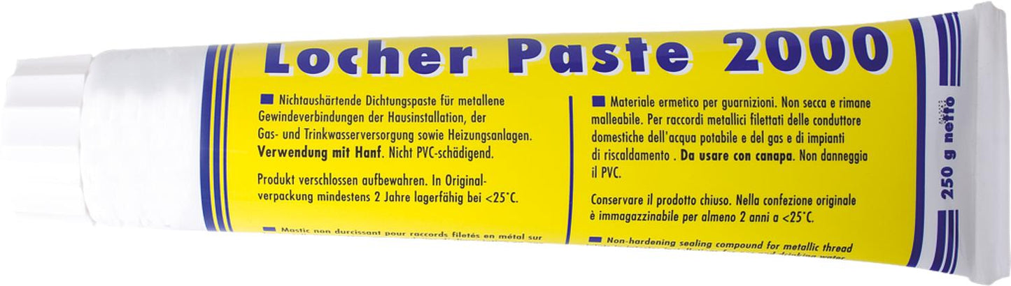 Locher-Paste 2000/950g can Sealing paste for gas/water DVGW in use with hemp