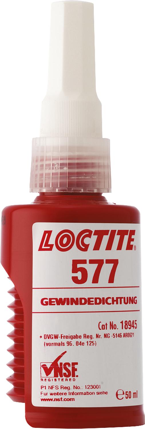 Medium-strength thread sealant (DVWG) LOCTITE 577, 50ml dosing bottle