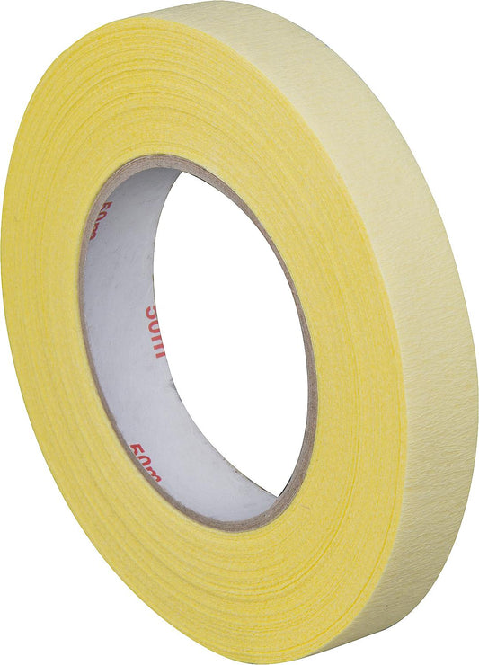 Crepe tape, chamois length: 50m / width: 19mm, highly creped, for rough masking