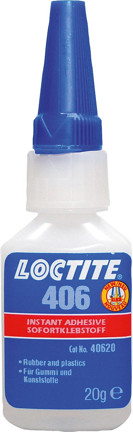 Sofortklebstoff für Gummi & Kunststoffe LOCTITE 406, 20g Dosierflasche