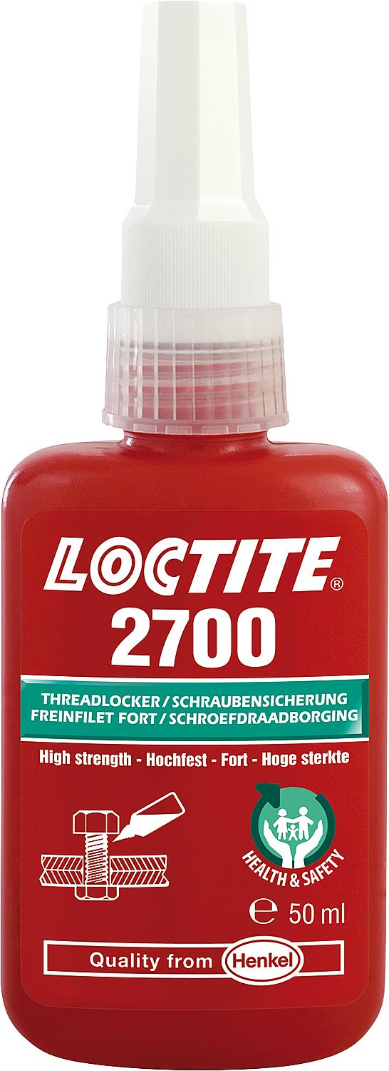 High-strength threadlocker (DVGW) LOCTITE 2700, 50ml dosing bottle