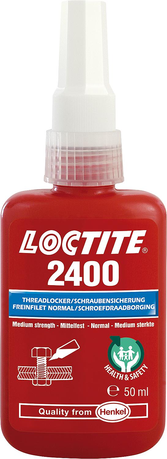 Medium-strength threadlocker LOCTITE 2400, 50ml dispensing bottle