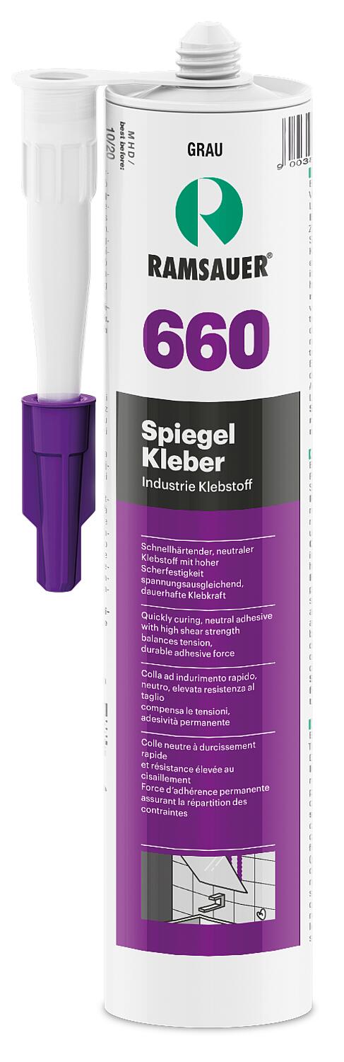 Mirror adhesive 660 white 280 ml cartridge