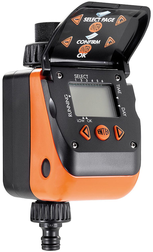 Irrigation computer Video-6 Plus single circuit, DN20 (3/4"), freely adjustable, with sensor input