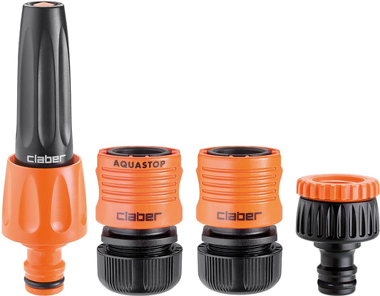 4-piece spray nozzle set for DN15 (1/2") hose