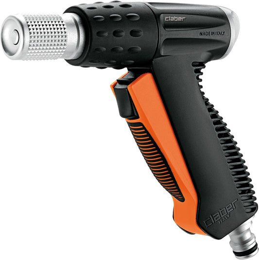 Cleaning syringe "Metal Jet" with soft grip and metal coupling, solid jet, spray mist