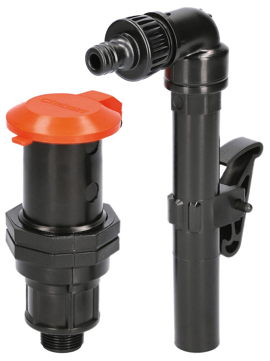 Water tap with 360° rotatable dispensing pipe and plug coupling, underground