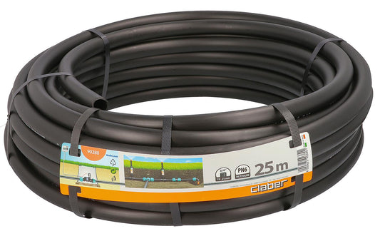 PE distribution pipe D=25mm length 25m, PN6, for subsurface irrigation