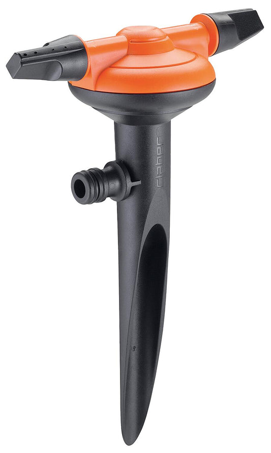 Rotary sprinkler with ground spike