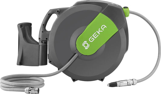 Geka automatic wall-mounted hose box "K25", PVC hose, 25m + 2m