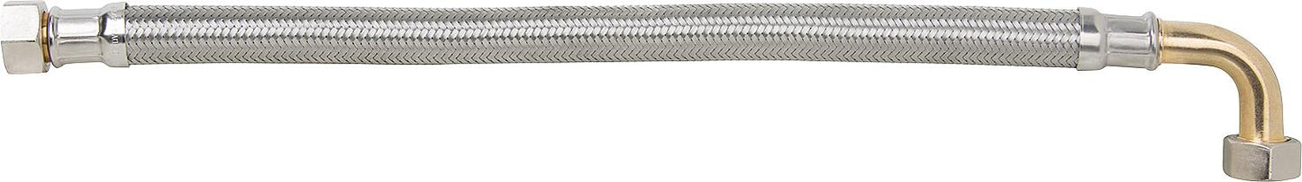 Armored hoses KTW-A with stainless steel braiding L=300mm 3/8" internal duct bend x internal duct