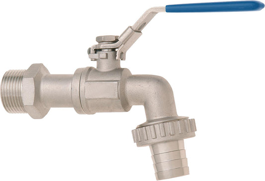 Auslaufkugelhahn, Edelstahl