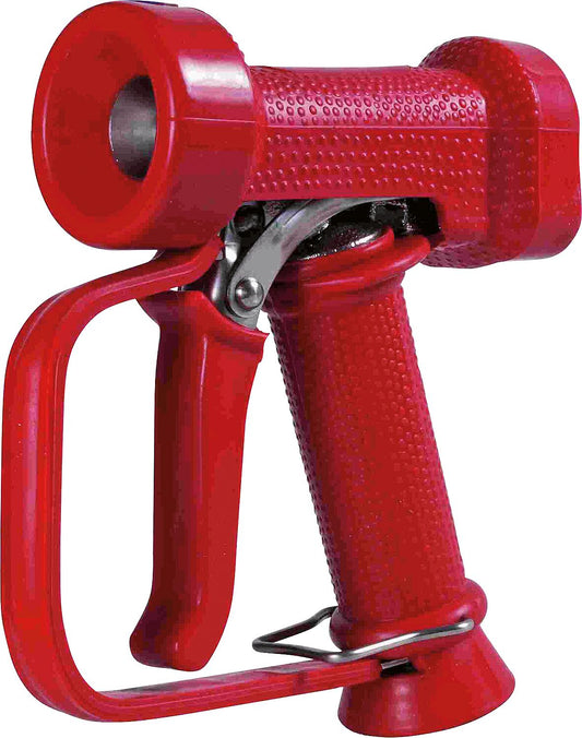 Professional cleaning gun, hot water version, red rubberized with hand guard