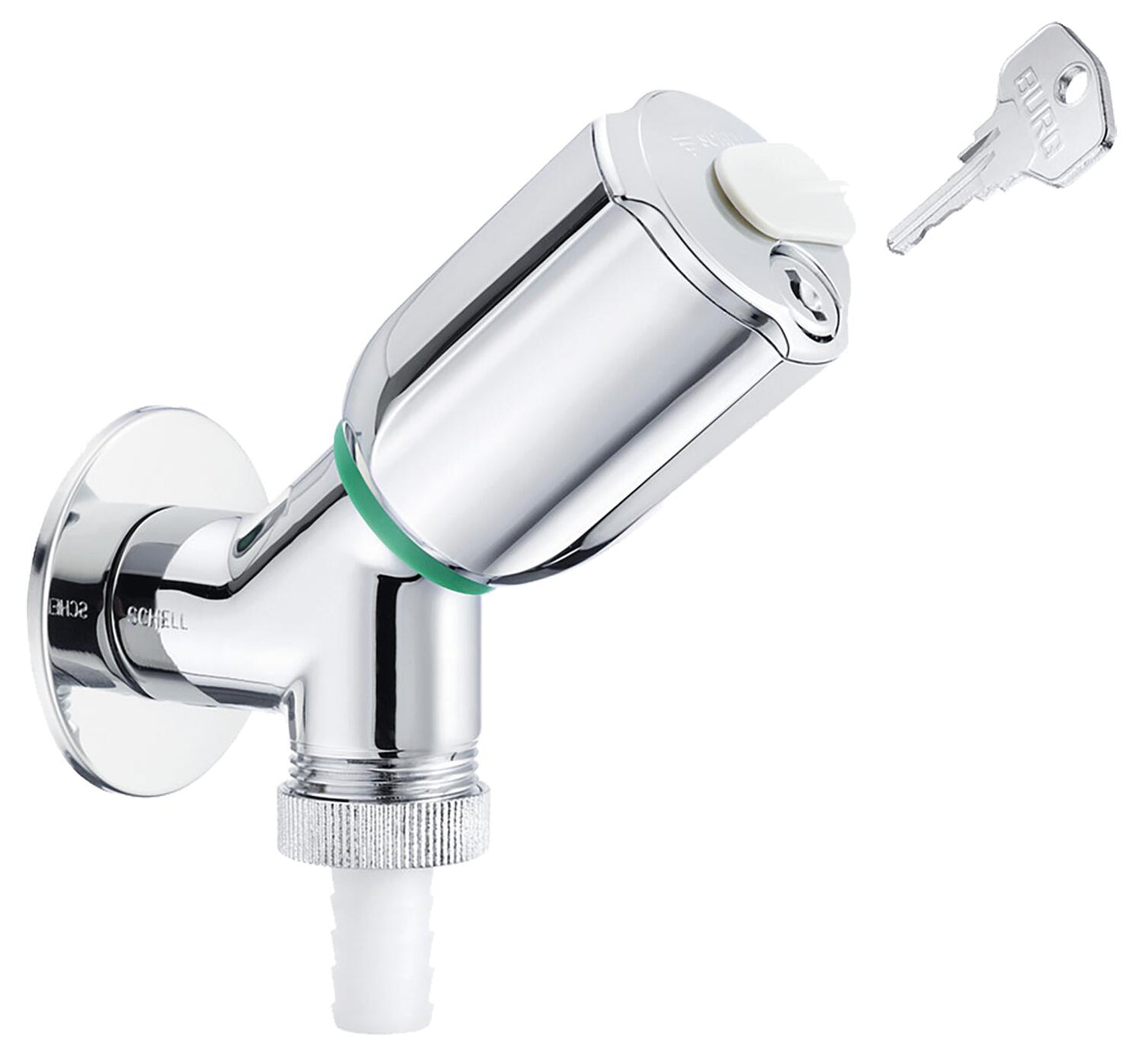Schell Secur lockable appliance valve with check valve and return valve DN15 1/2", chrome