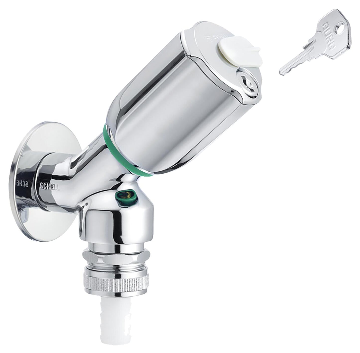 Schell Secur lockable appliance valve with check valve and return valve DN15 1/2", chrome