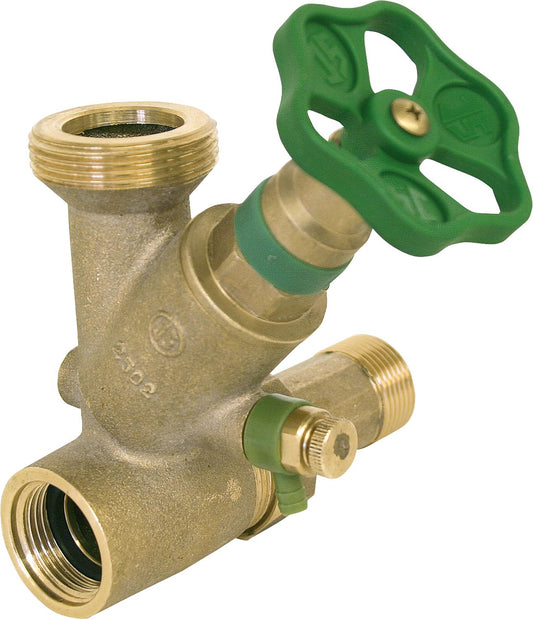 Branch T-valve KFR DN25 1" x 1 1/2" non-static spindle DVGW tested