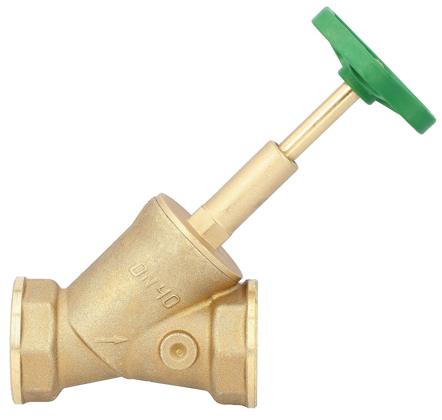 Vanne à siège incliné à filetage intérieur, sans purge