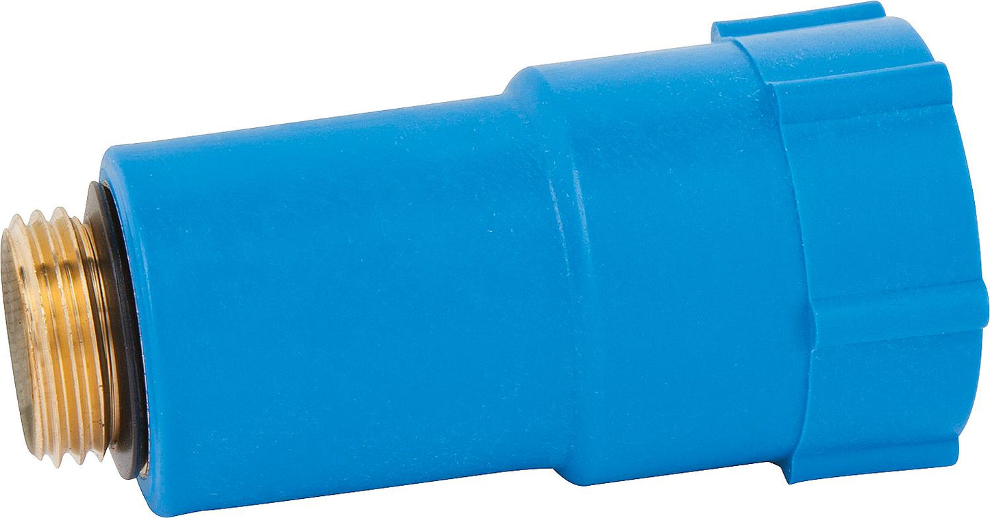 1/2" construction plug with brass thread, blue