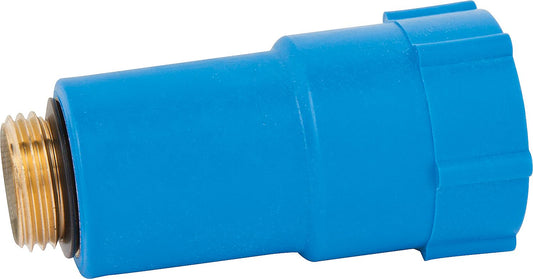 1/2" construction plug with brass thread, blue