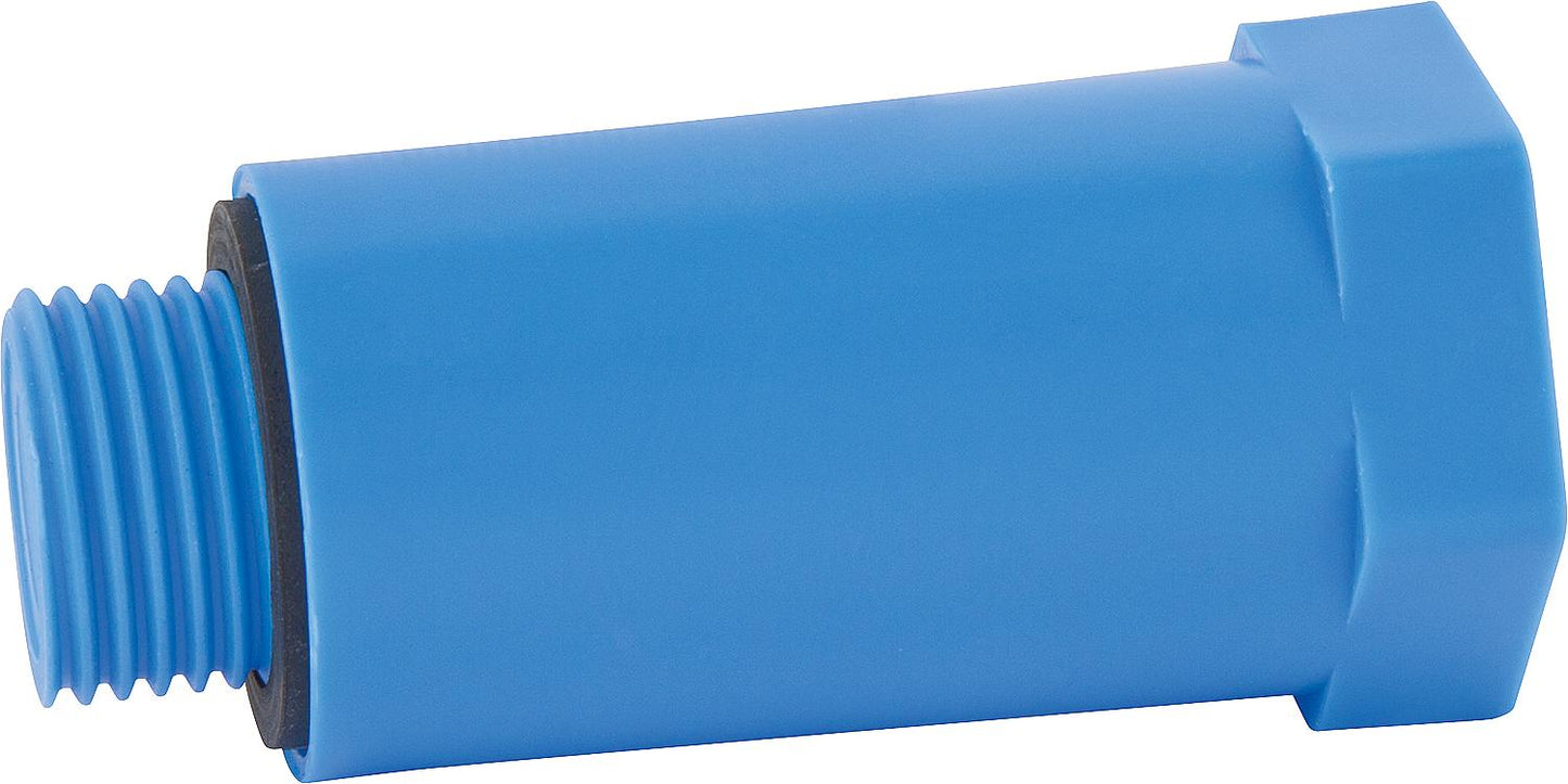 1/2" construction plug with plastic thread, red