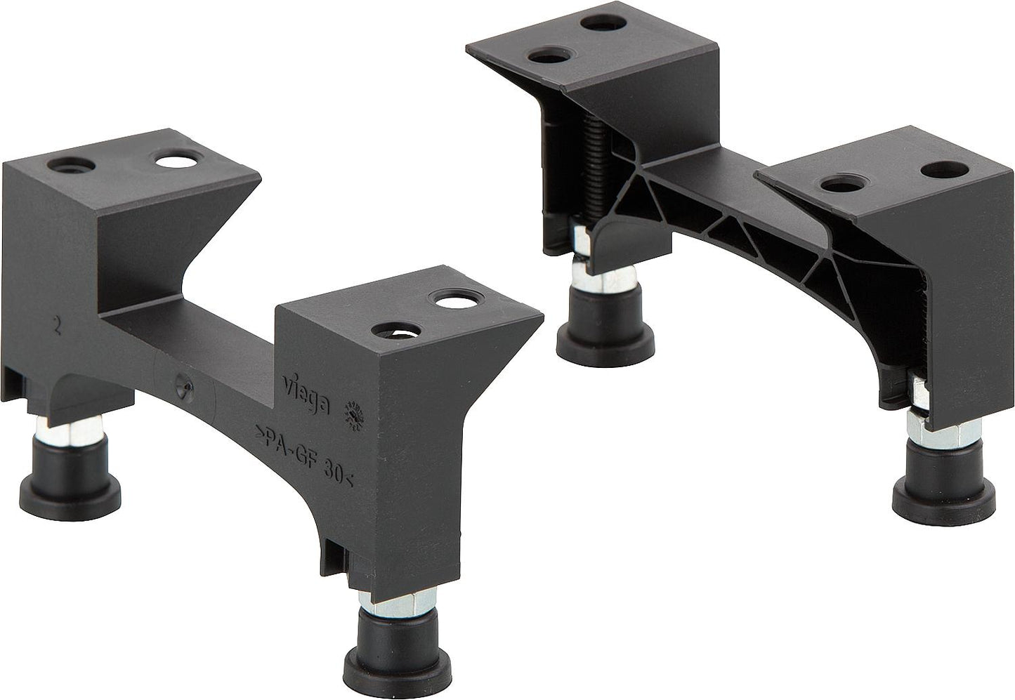 Pieds réglables Viega Advantix pour caniveau de douche modèle 4982.91, hauteur d'installation 70-95 mm