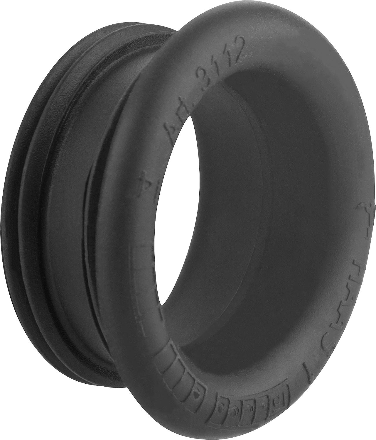 Drain connector 1 1/4" x 32 mm, outer diameter 42 mm for cast iron pipes, black