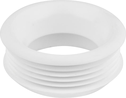 Rubber flush pipe connector for Euro toilets from 1978 onwards, connection 55mm x flush pipe 44mm