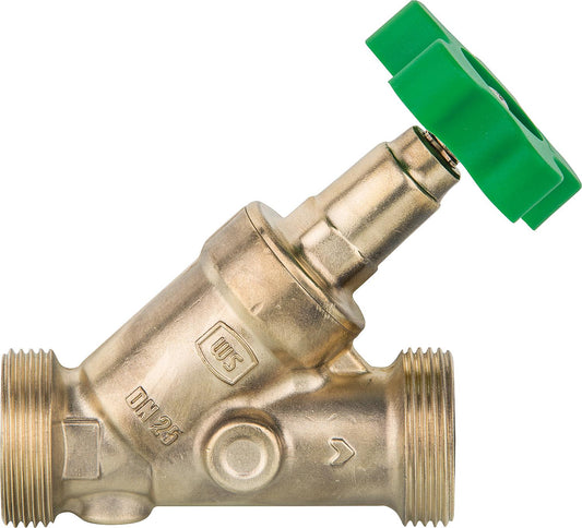 Vannes à passage libre WS en laiton pressé, sans purge