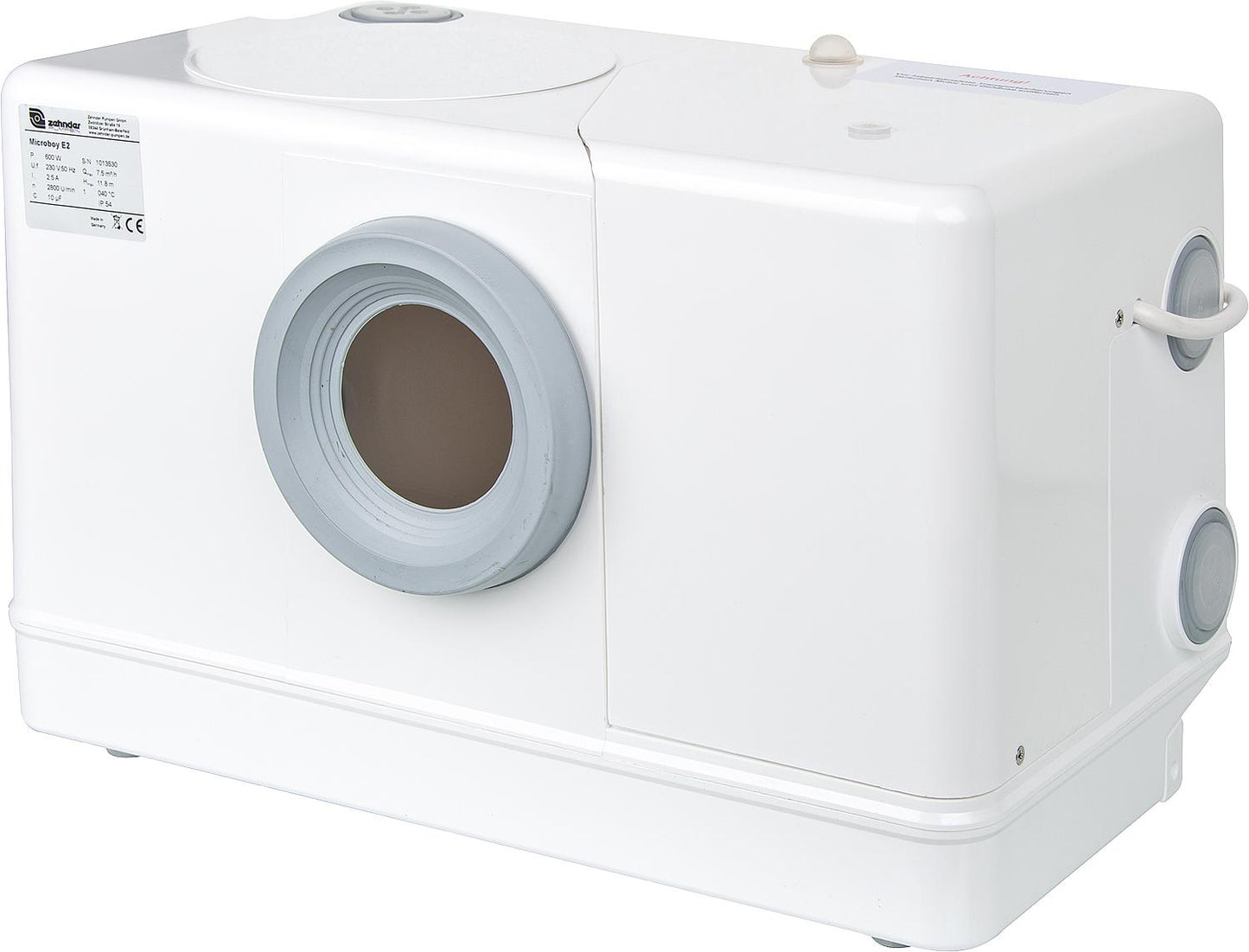 Microboy type sewage lifting station with macerator pump