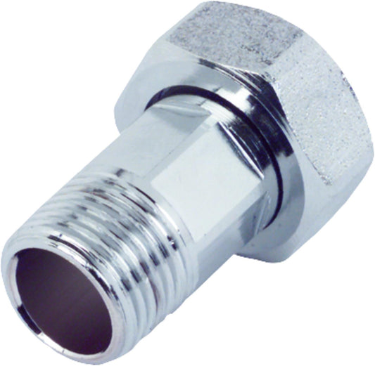 Screw fitting with seal 3/4" for surface-mounted meter 1/2" chrome-plated brass, 1 piece!!