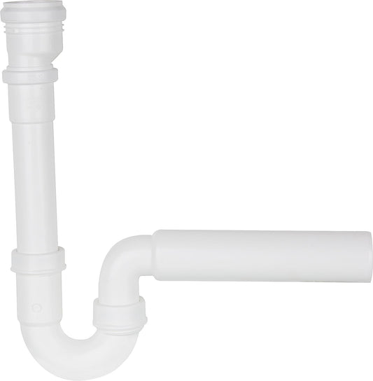 Siphon de tuyauterie DN50/40, tuyau mural DN50 (2") en plastique blanc, pour stations de traitement d'eau domestiques