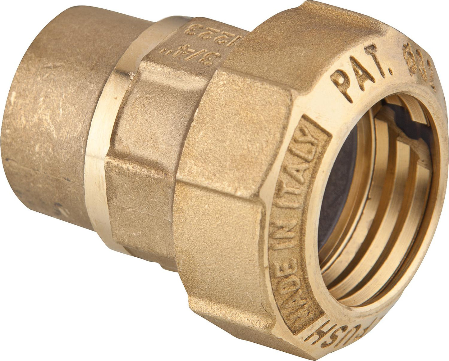 Connection fitting with reduced female thread, type 875 1/2" x 25 mm, not suitable for gas.