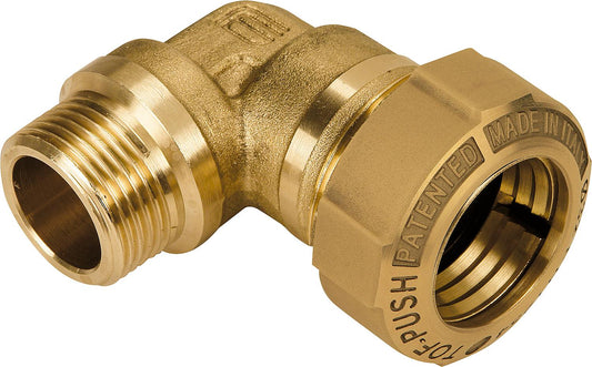Angle fitting with male thread, type 867 1/2"x20mm, not suitable for gas